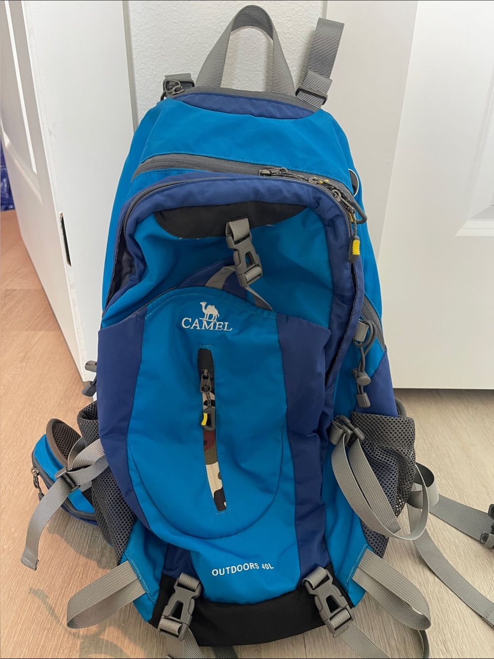 Blue Outdoor Backpack for Men - 40L